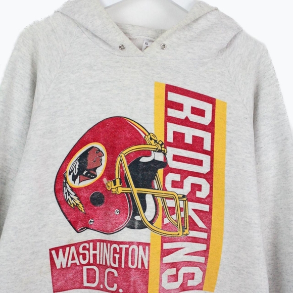 Washington Redskins Light Grey Printed Hoodie (XL) - Picture 2 of 4